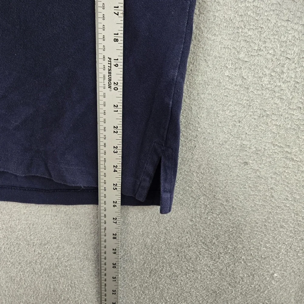 Polo By Ralph Lauren Men Sweatshirt S Navy Embroidered Pony‎ Button Logo Y2K